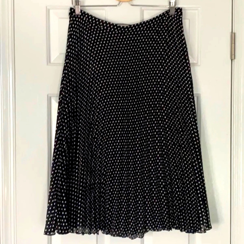 LOFT pleated dotted skirt (10)